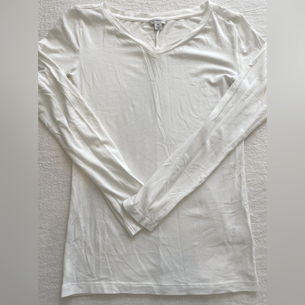 Cuyana Vneck long sleeve